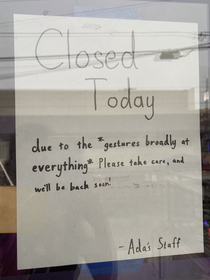 Bookstores Closed Sign in Seattle