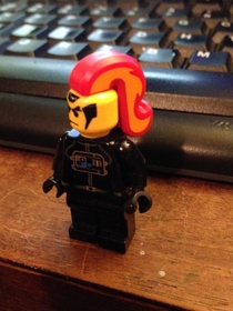 It has come to my attention that Lego unicorn tails also make excellent punk hairdos