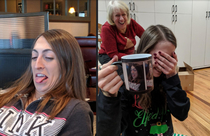 My sister learned a valuable lesson this Christmas If you let your older brother take an ugly picture of you you will get it on a custom color-changing mug as a gag gift Merry Christmas everyone