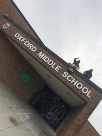 Two teachers at my former middle school promised their classes if they won a fundraiser for suicide prevention they would camp out on top of the school for a night They are currently live streaming the entire thing right now Link in the comments  raised 
