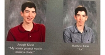 Yearbook quote level Fred and George Weasley